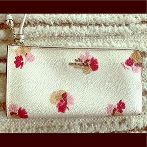 Coach painted floral wallet / wristlet GUC